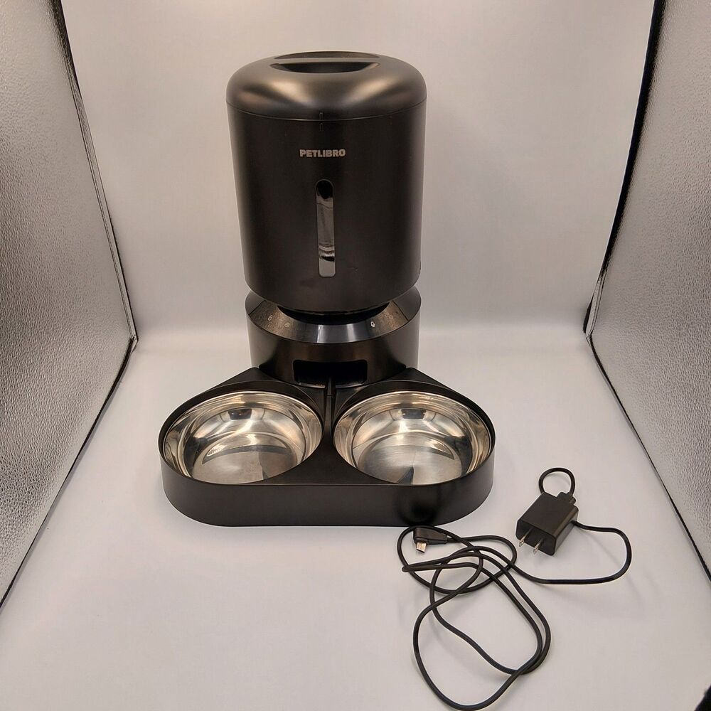 PETLIBRO Granary WIFI Dual Bowl PLAF 103 Smart Pet Feeder, 5L APP control Black